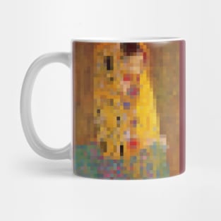 Klimt The Kiss - Pixel Art Mug